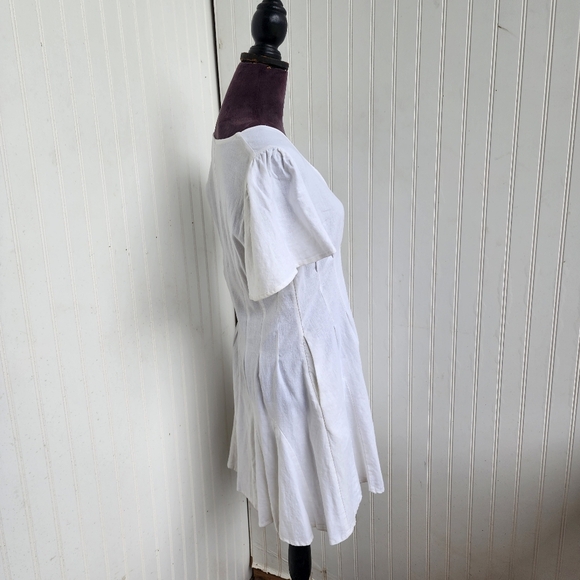Universal Thread Women's Linen Blend White Summer Dress Button Front Size S - Picture 7 of 15